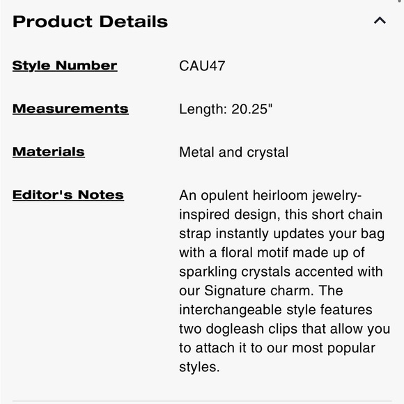 Coach crystal Gold and Pink bag strap - Picture 6 of 6